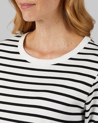 OFF WHITE/BLACK STRIPE