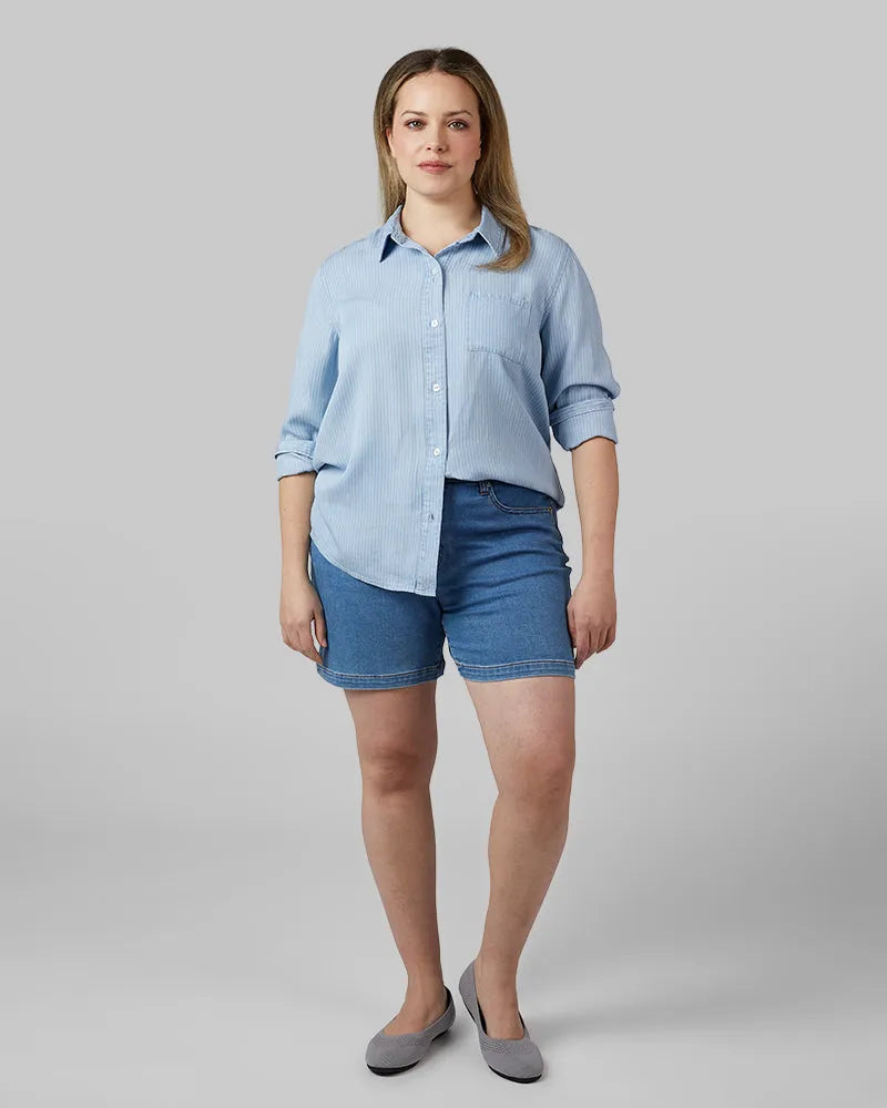 DENIM CHAMBRAY STRIPE
