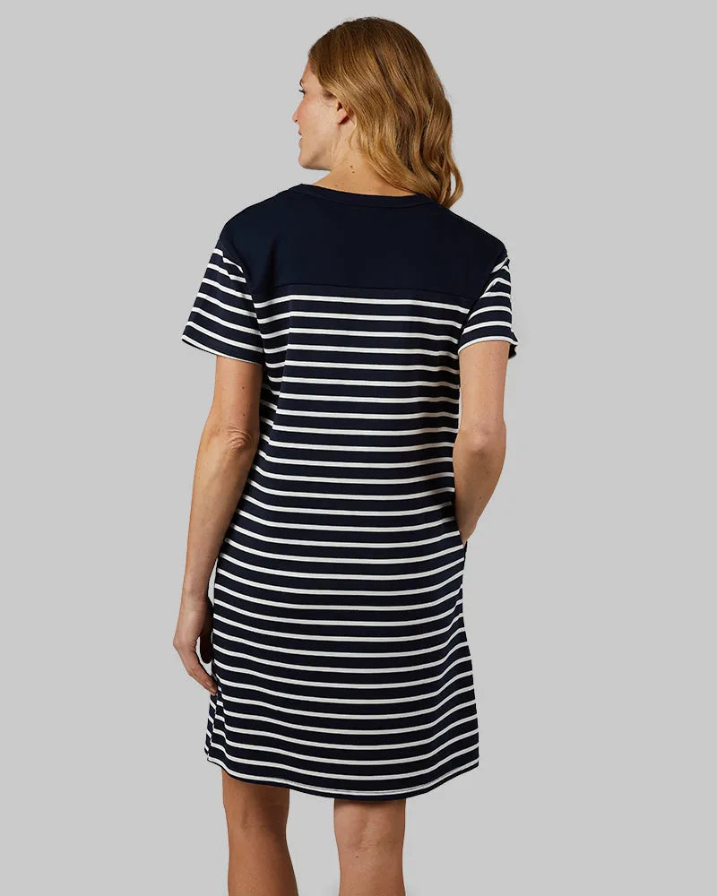 NAVY/OFF WHITE STRIPE