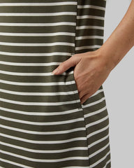 MILITARY OLIVE/OFF WHITE STRIPE