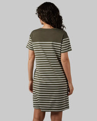 MILITARY OLIVE/OFF WHITE STRIPE