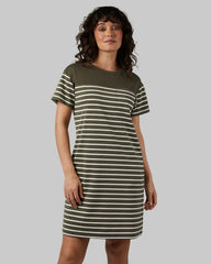 MILITARY OLIVE/OFF WHITE STRIPE