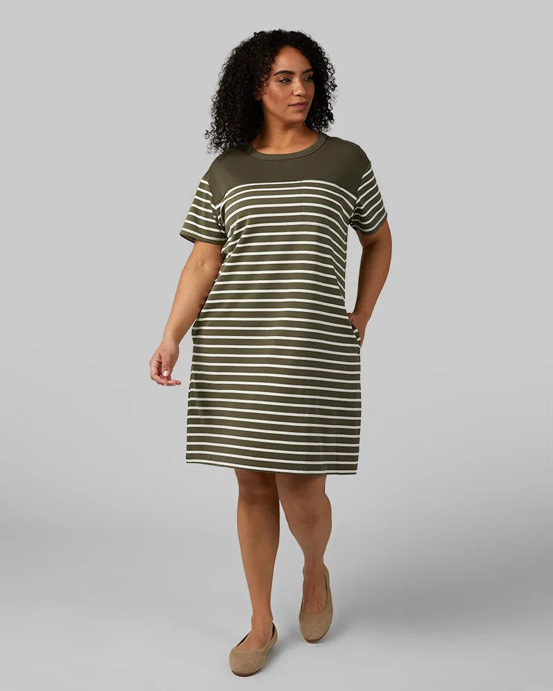 MILITARY OLIVE/OFF WHITE STRIPE