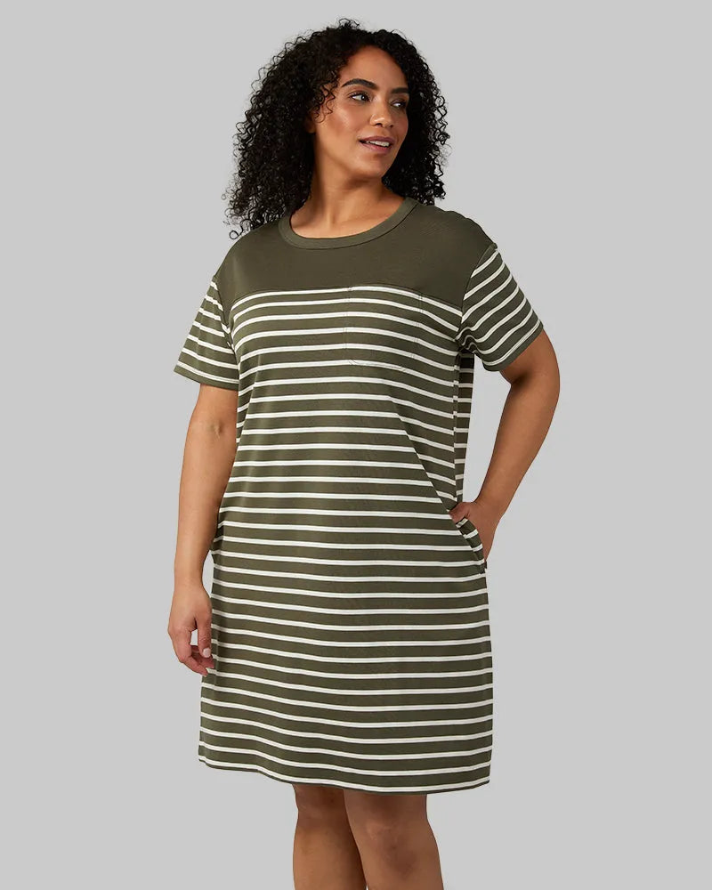MILITARY OLIVE/OFF WHITE STRIPE