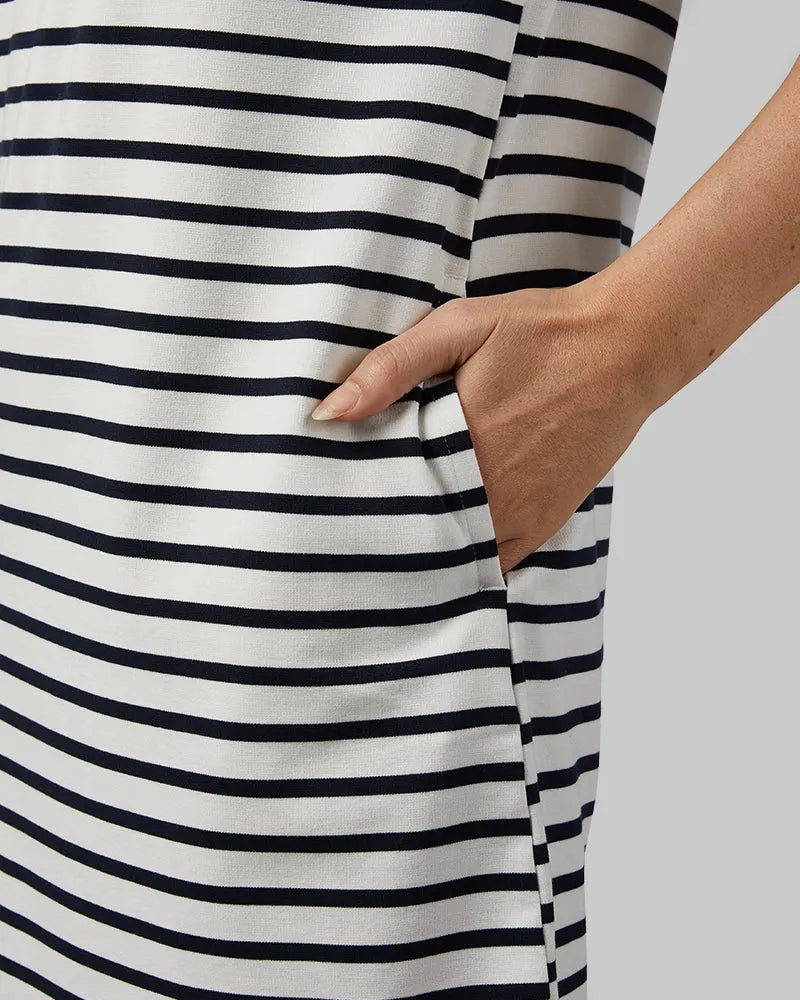 OFF WHITE/NAVY STRIPE