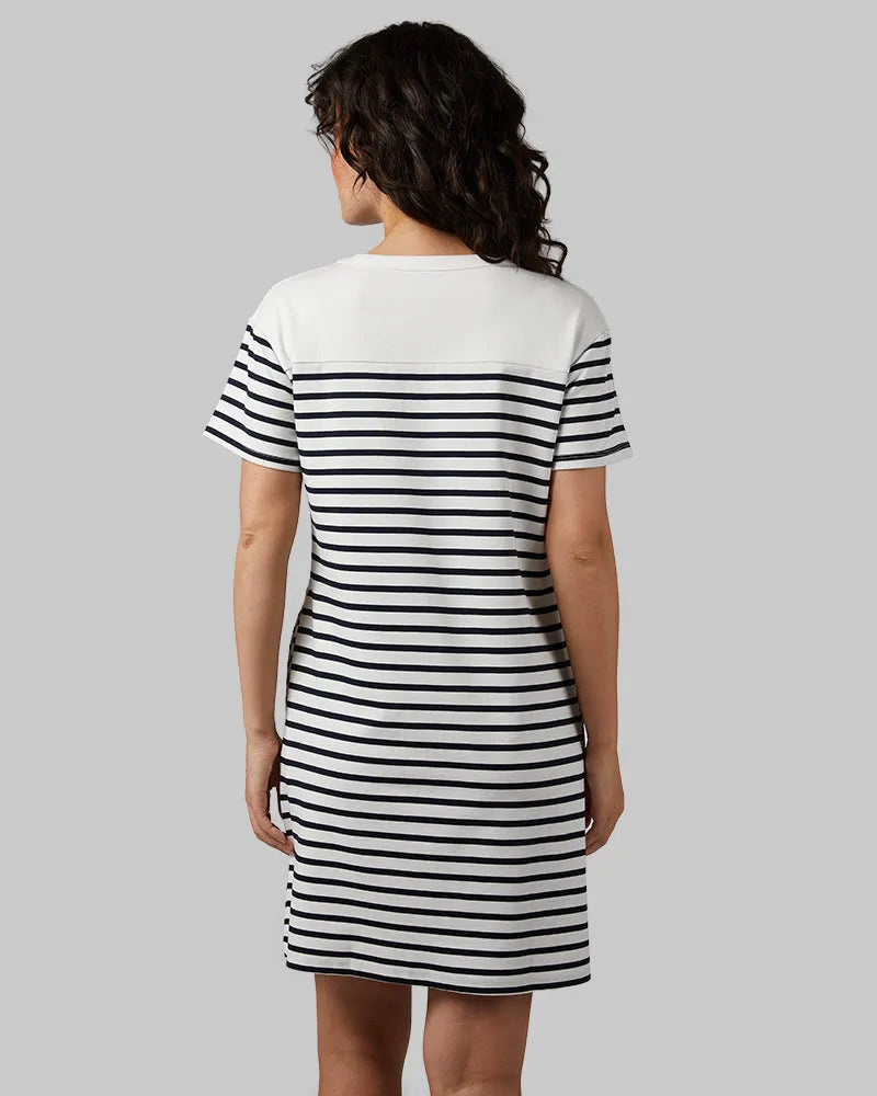 OFF WHITE/NAVY STRIPE