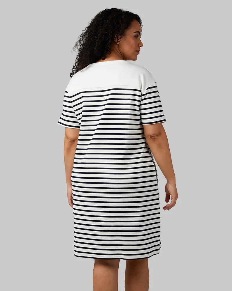 OFF WHITE/NAVY STRIPE