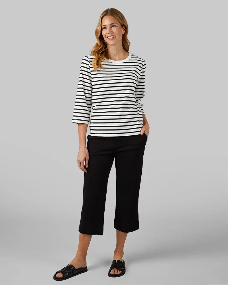 OFF WHITE/BLACK STRIPE