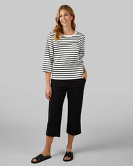OFF WHITE/BLACK STRIPE