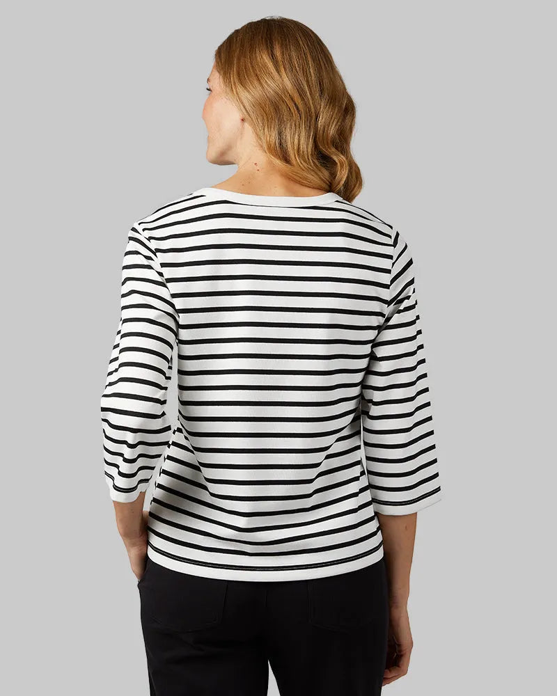 OFF WHITE/BLACK STRIPE