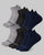 GREY HEATHER/BLACK HEATHER/NAVY